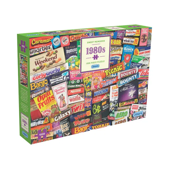 gibsons-sweet-memories-of-the-1980s-puzzle-1000-teile-retro image 1