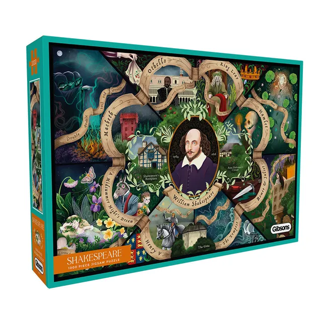 gibsons-shakespeare-1000-teile-puzzle-literatur image 1