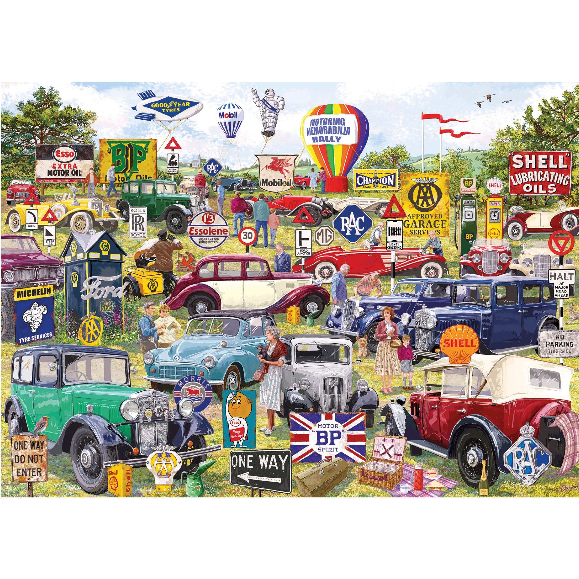 gibsons-motoring-memorabilia-1000-teile-puzzle-oldtimer image 8