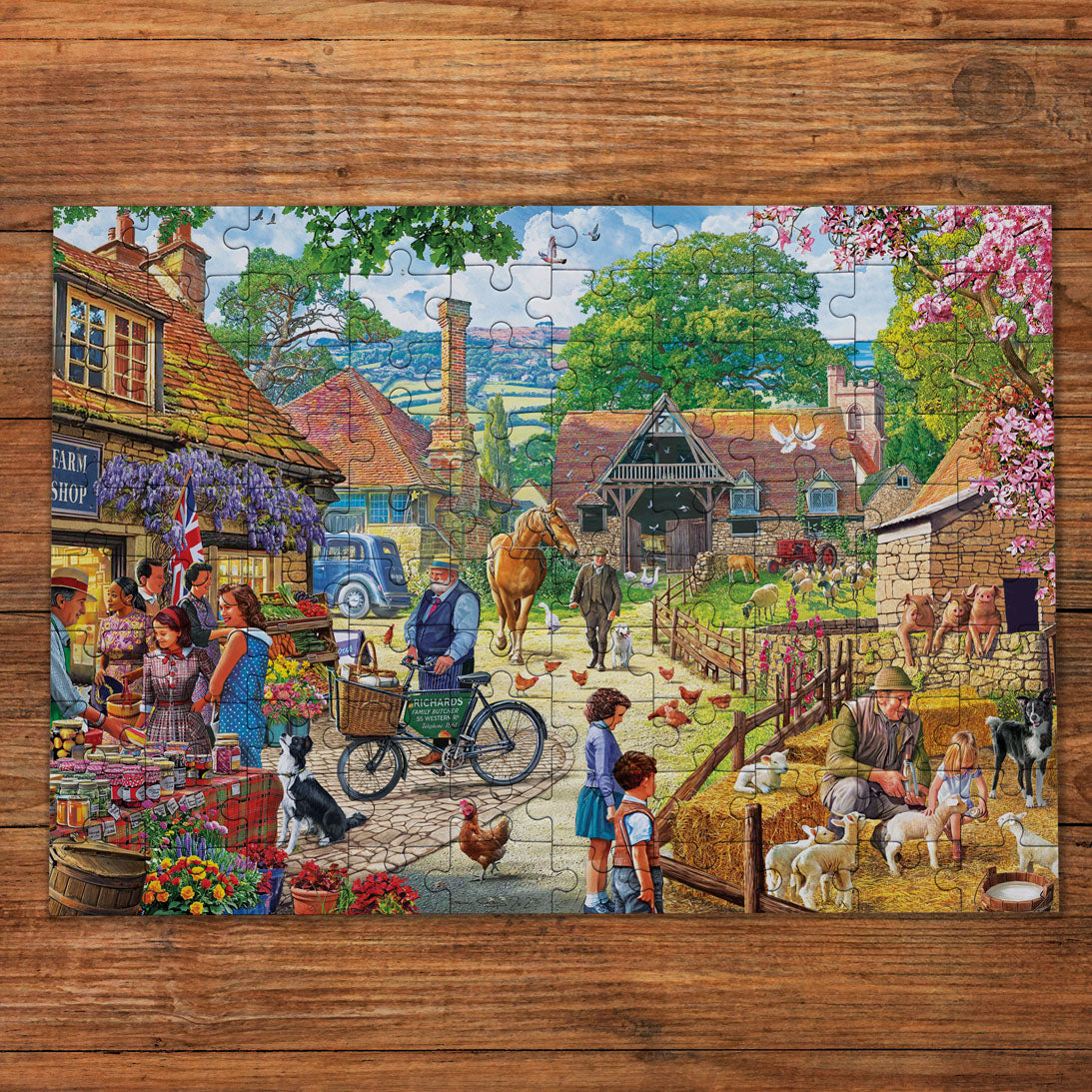 gibsons-the-farm-shop-puzzle-100-xxl-teile-bauernhof image 3