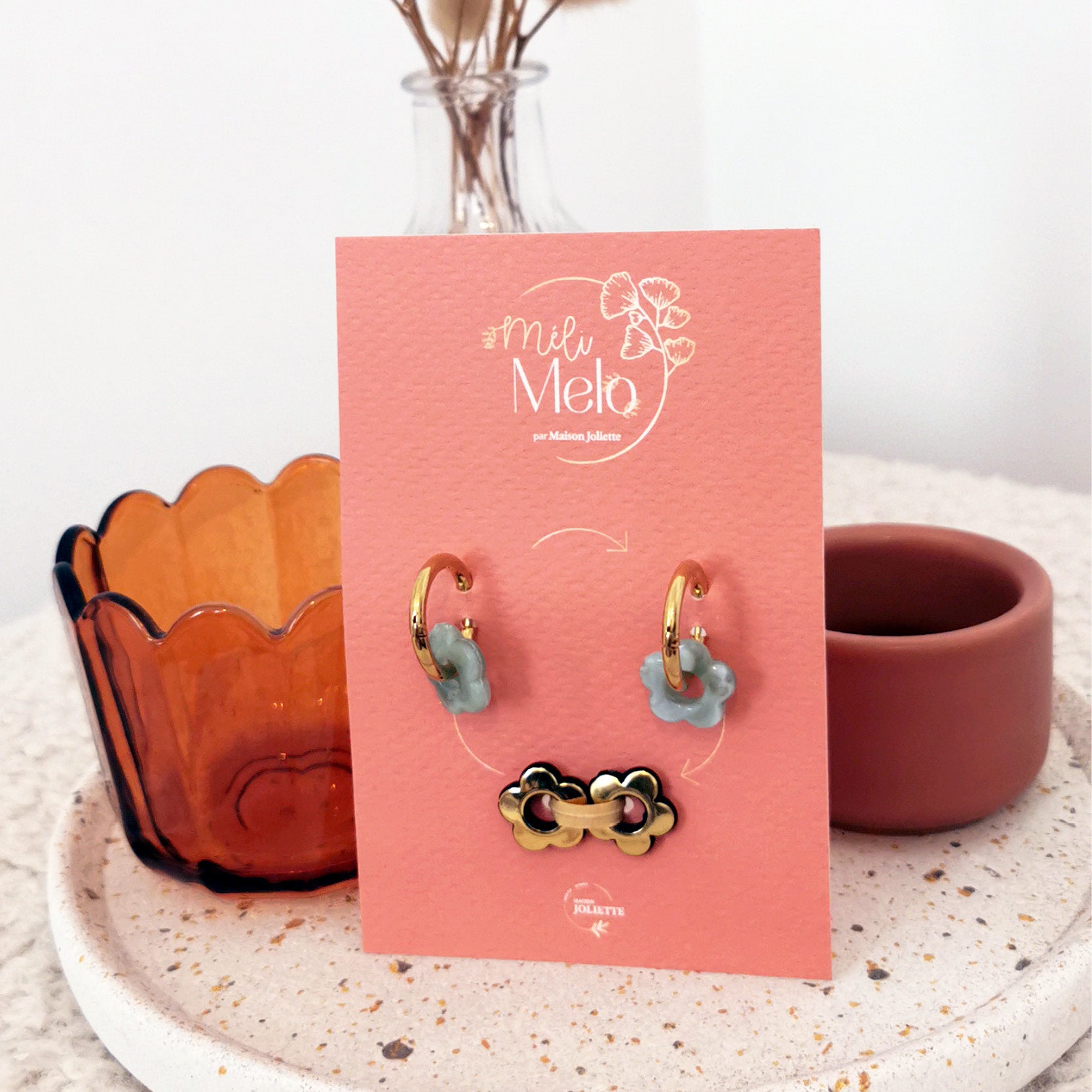 maison-joliette-m-li-m-lo-fleurette-ohrringe-salbei-3-in-1 image 3