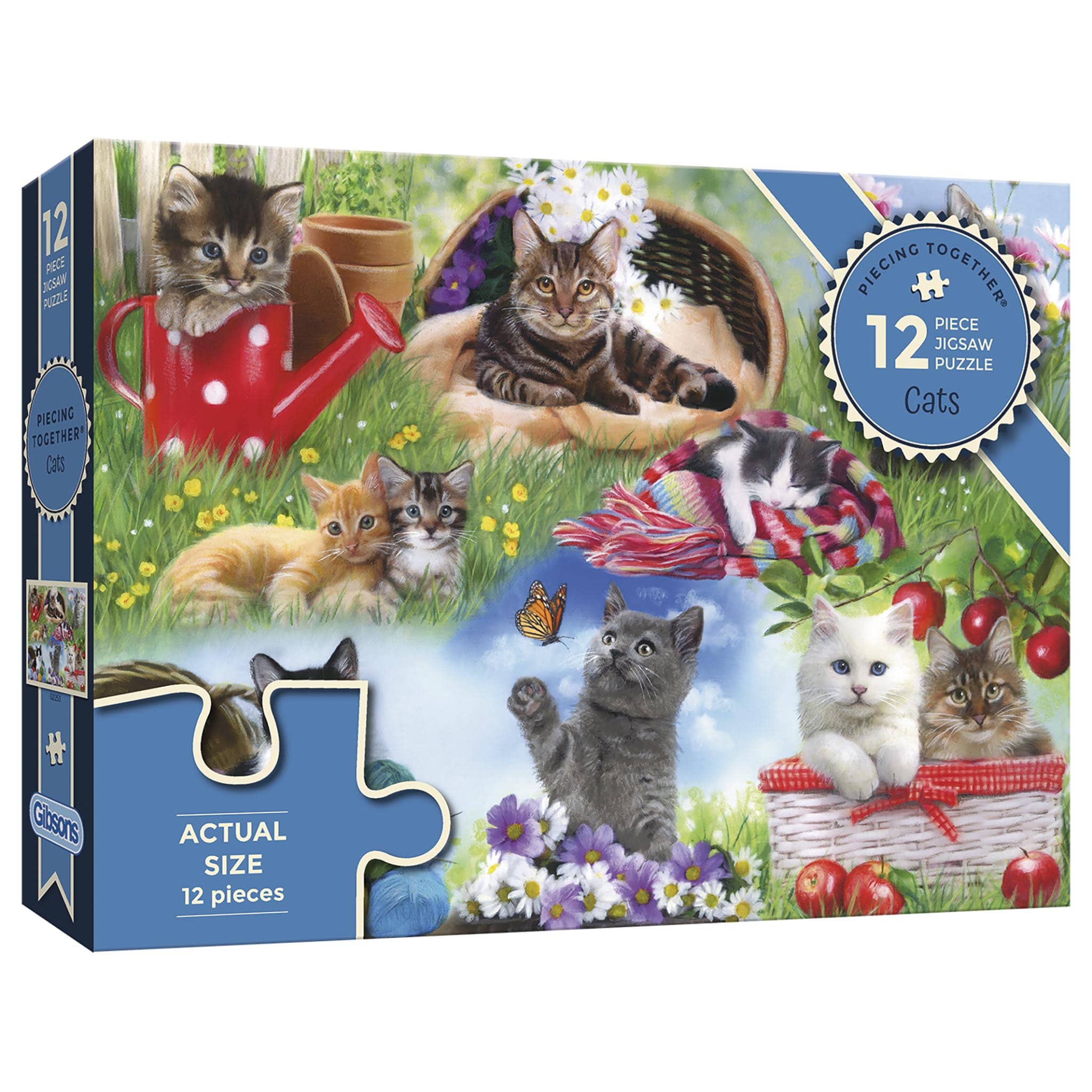 gibsons-cats-12-xxl-teile-kinderpuzzle-katzen image 1