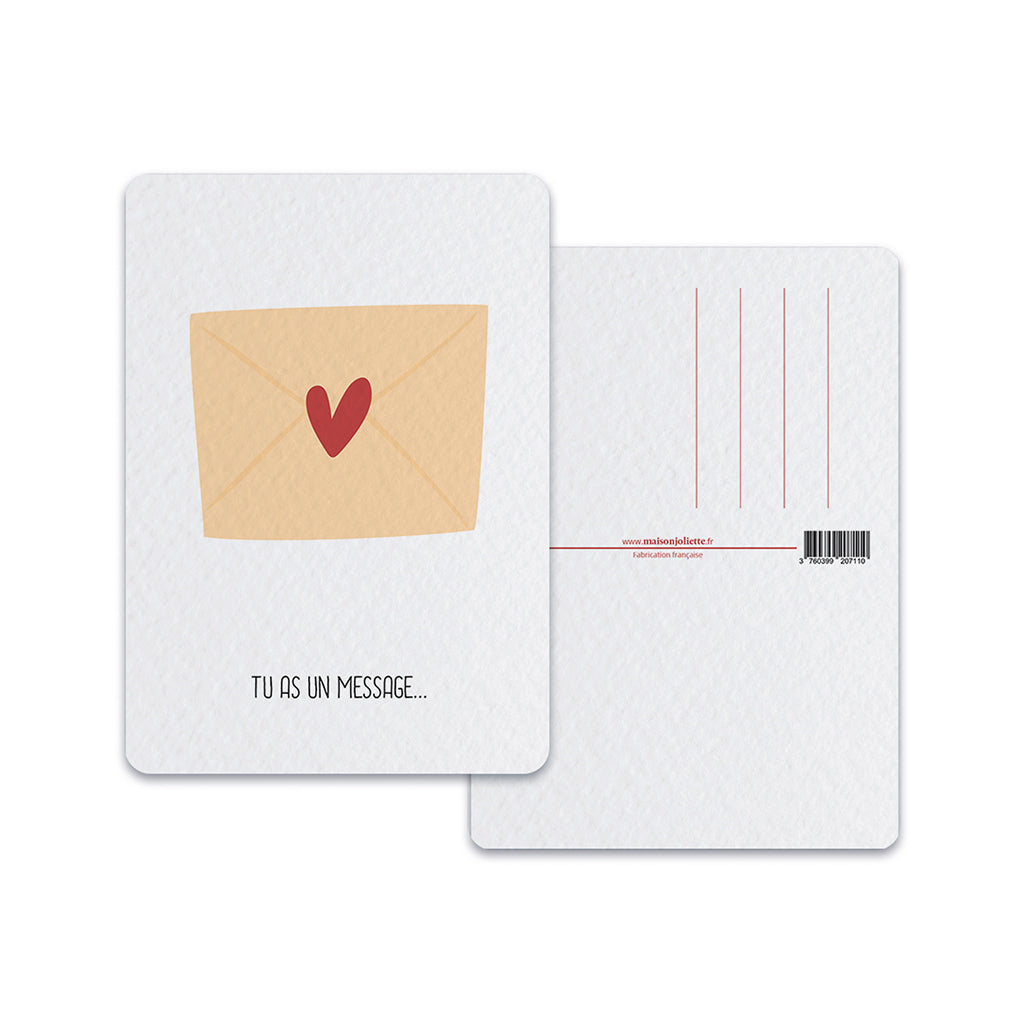 maison-joliette-message-postkarte-love-mit-umschlag-a6 image 2