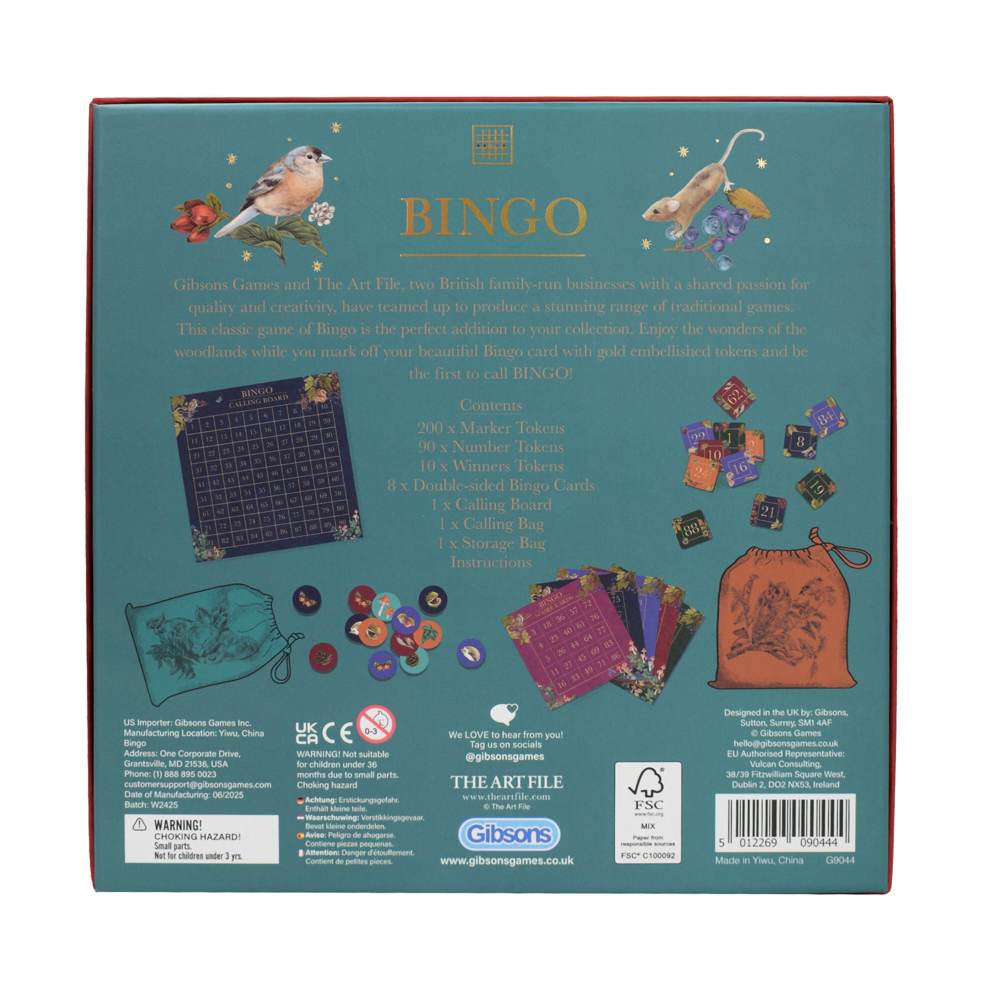 gibsons-the-art-file-bingo-gesellschaftsspiel-wald-8-boards image 6