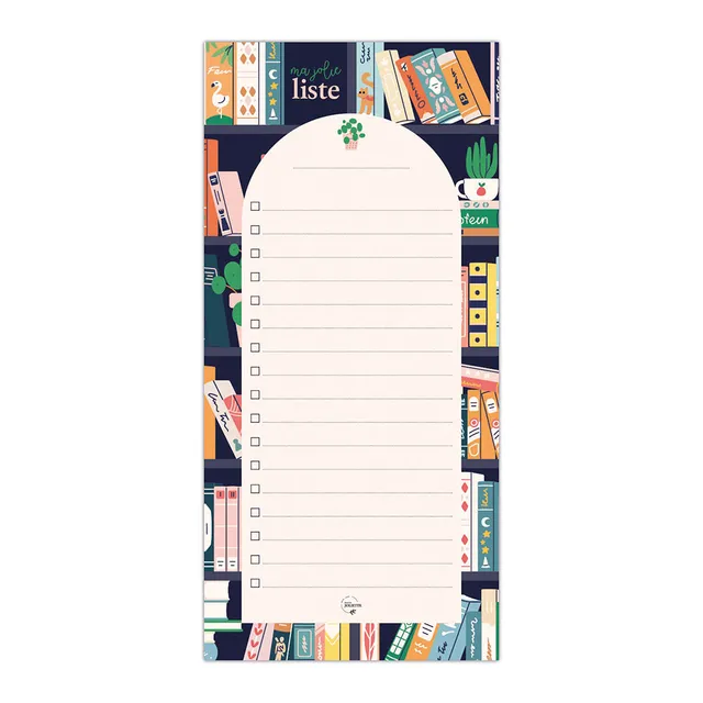 maison-joliette-book-lovers-notizblock-10x21-cm-50-blatt image 1
