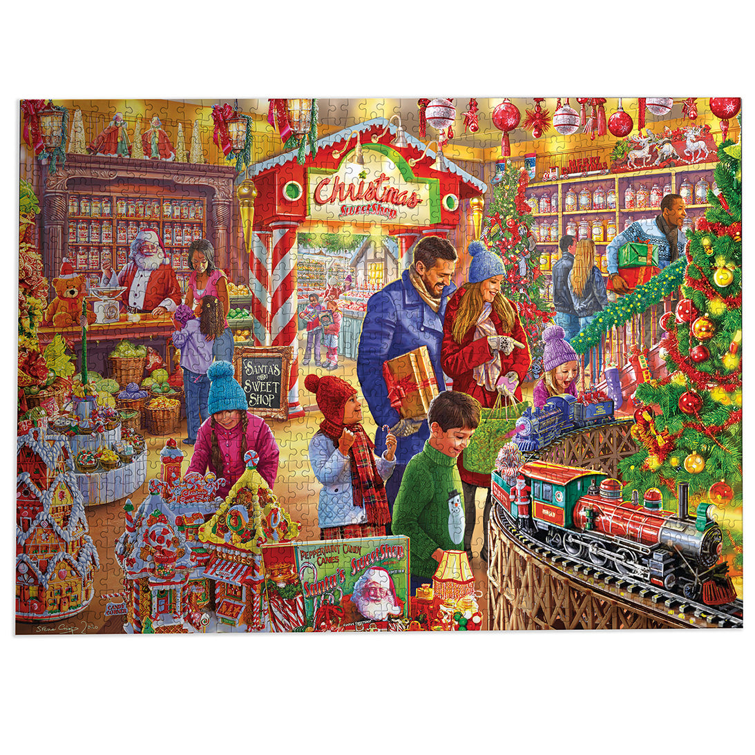 gibsons-santa-s-sweetshop-puzzle-1000-teile-weihnachten image 3