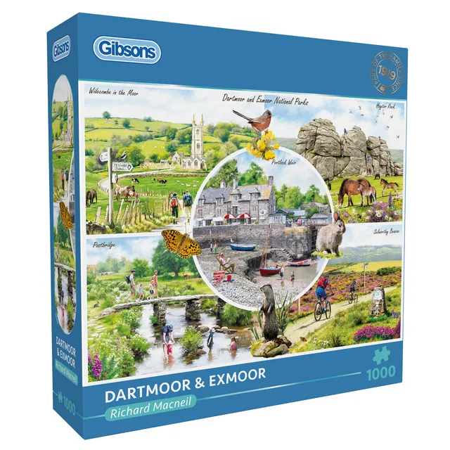 gibsons-dartmoor-exmoor-1000-teile-puzzle-landschaft image 1