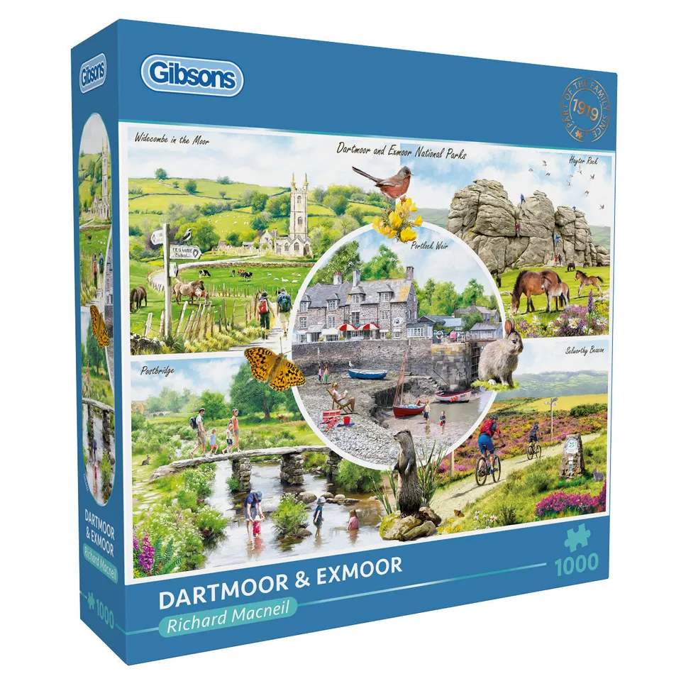 gibsons-dartmoor-exmoor-1000-teile-puzzle-landschaft image 1