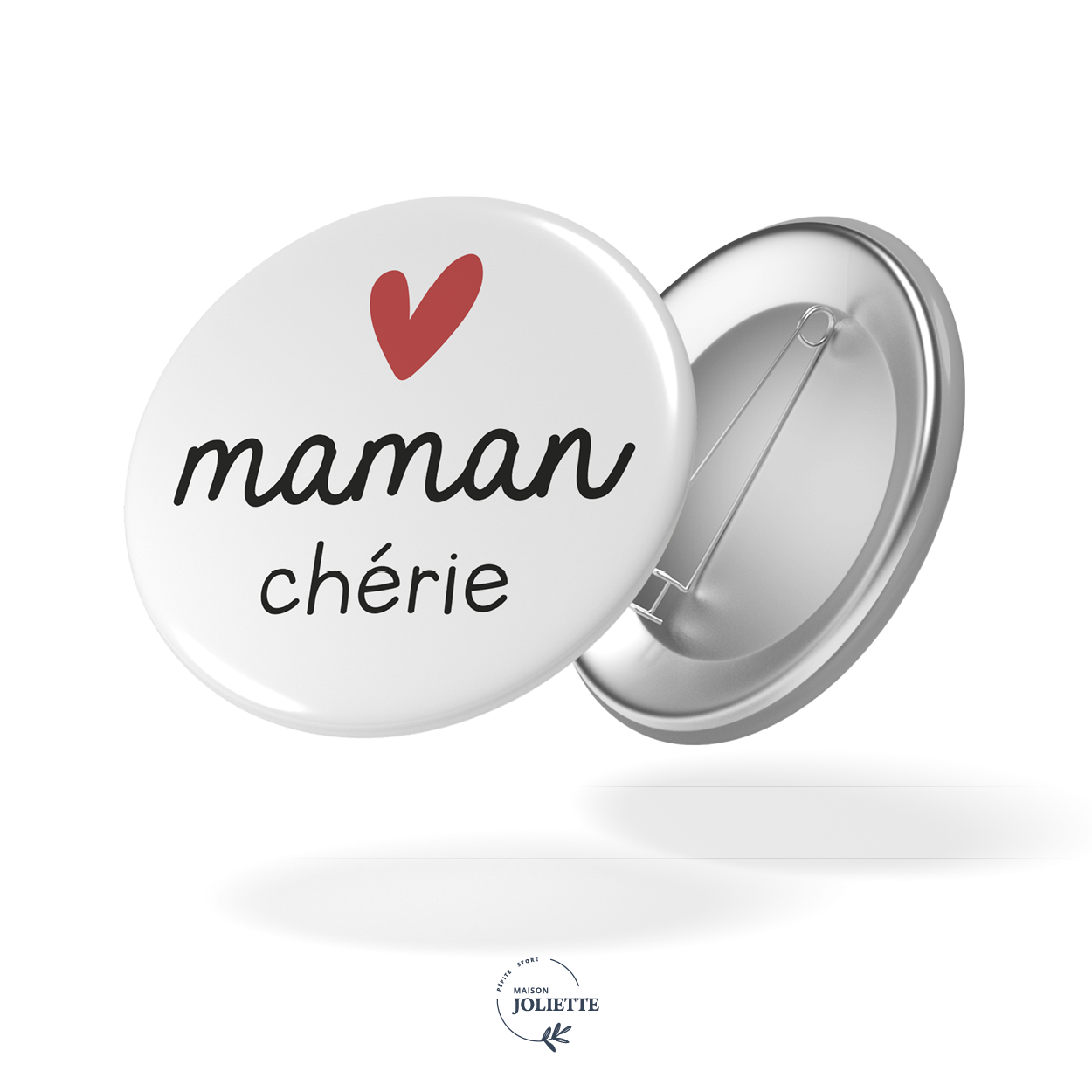 maison-joliette-badges-love-maman-ch-rie-button-32-mm-matt image 1