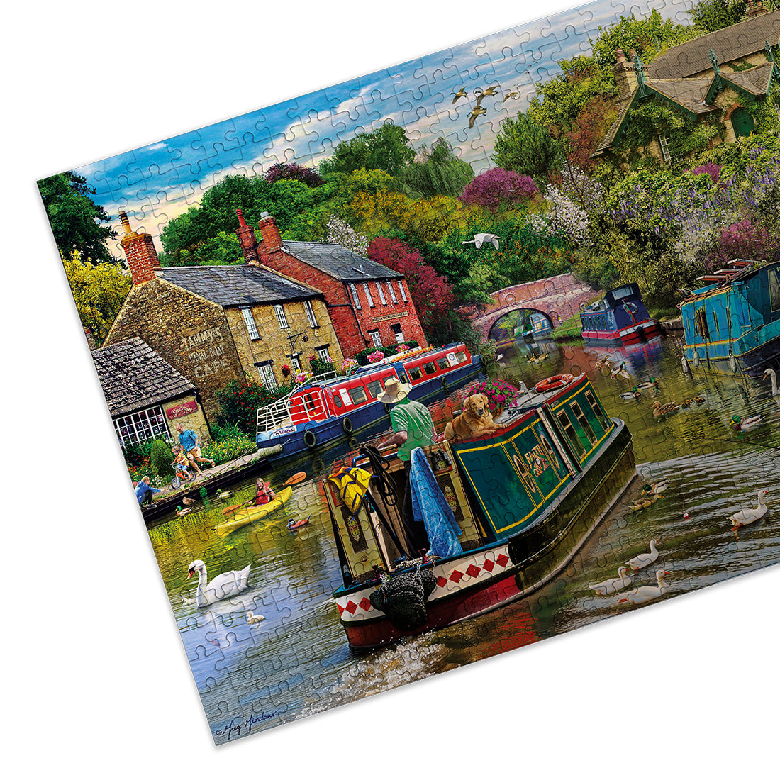 gibsons-river-retreat-puzzle-500-teile-kanalboot image 8