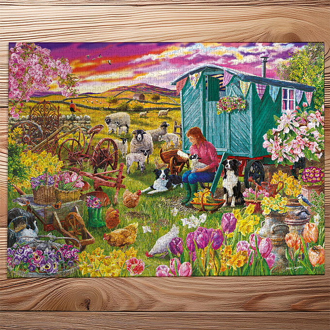 gibsons-shepherd-s-delight-puzzle-1000-teile-schafe image 3