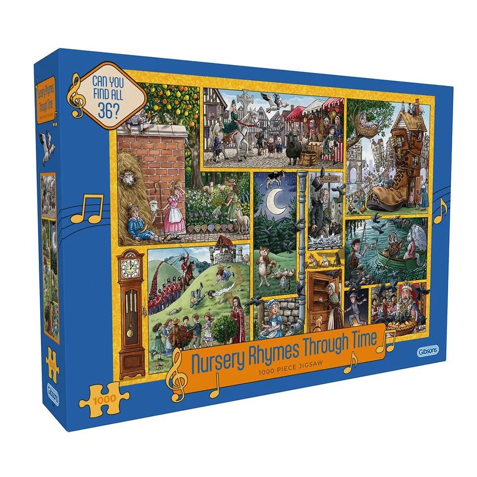 gibsons-nursery-rhymes-through-time-puzzle-1000-teile-nostalgie image 1