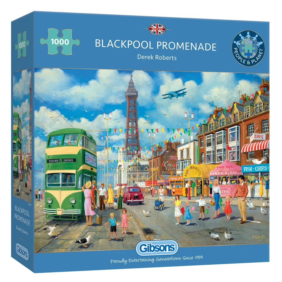 gibsons-blackpool-promenade-puzzle-1000-teile-nostalgie image 1