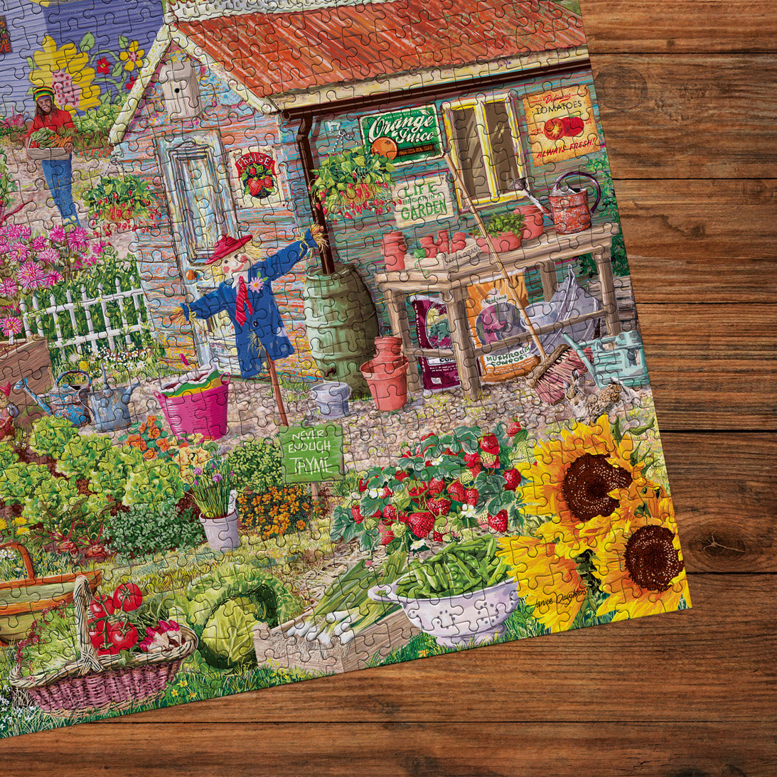 gibsons-life-on-the-allotment-1000-teile-puzzle-garten image 7