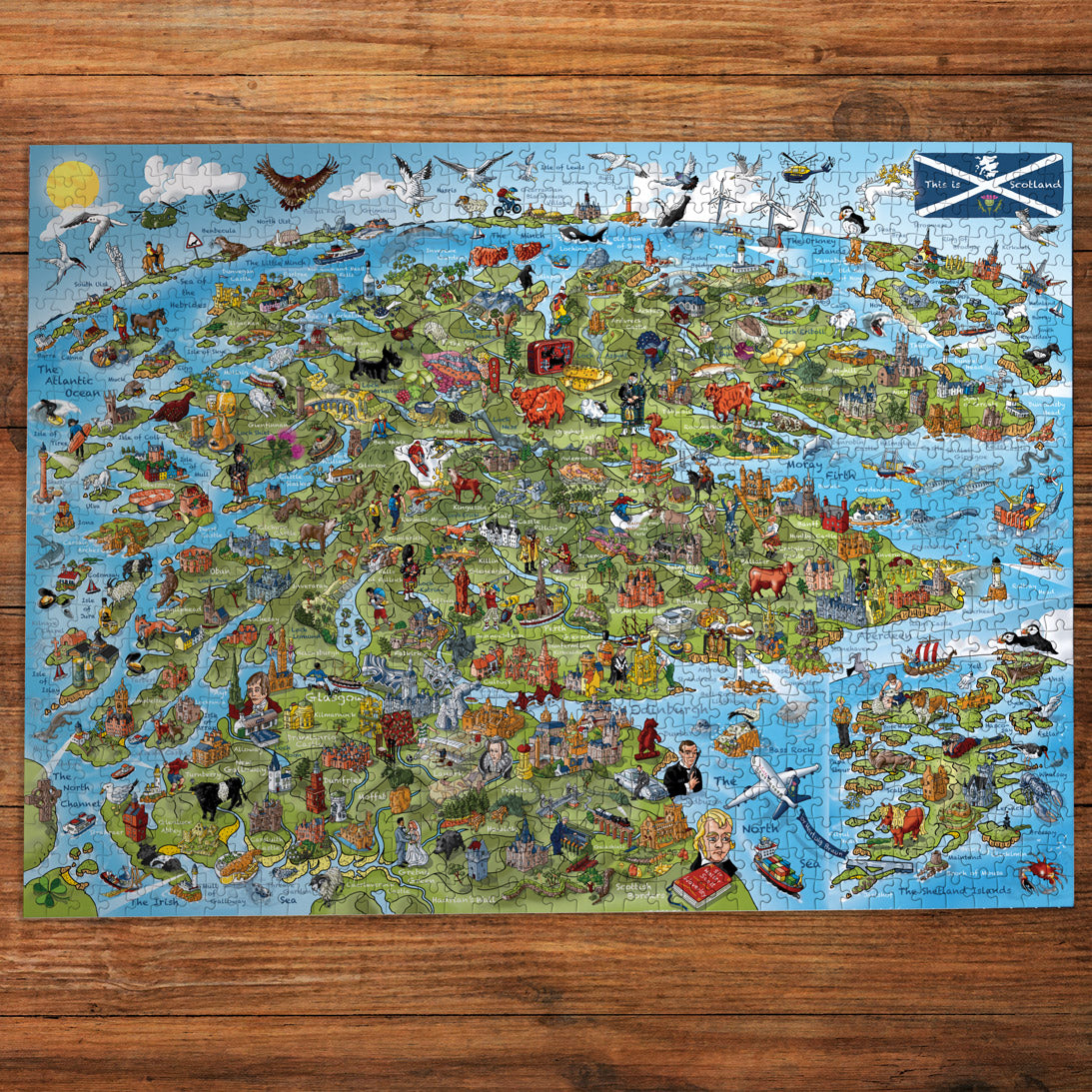 gibsons-this-is-scotland-puzzle-1000-teile-karte image 2