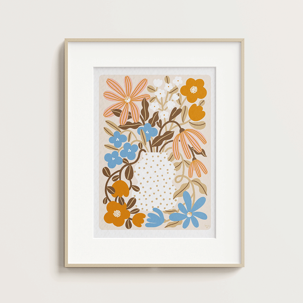 maison-joliette-affiches-myosotis-capucine-poster-a4-blumen image 5
