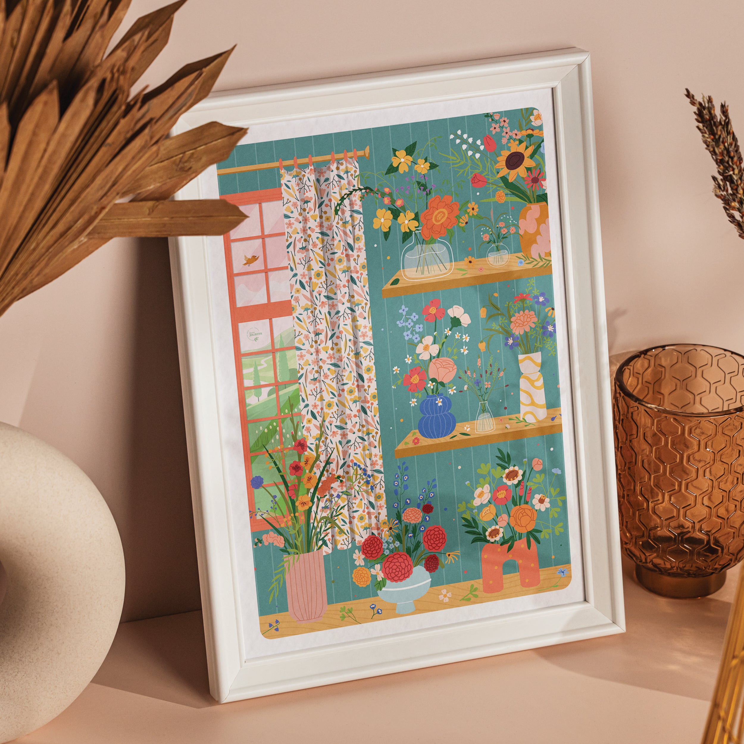 maison-joliette-flower-addict-poster-a4-blumen-250g-papier image 2