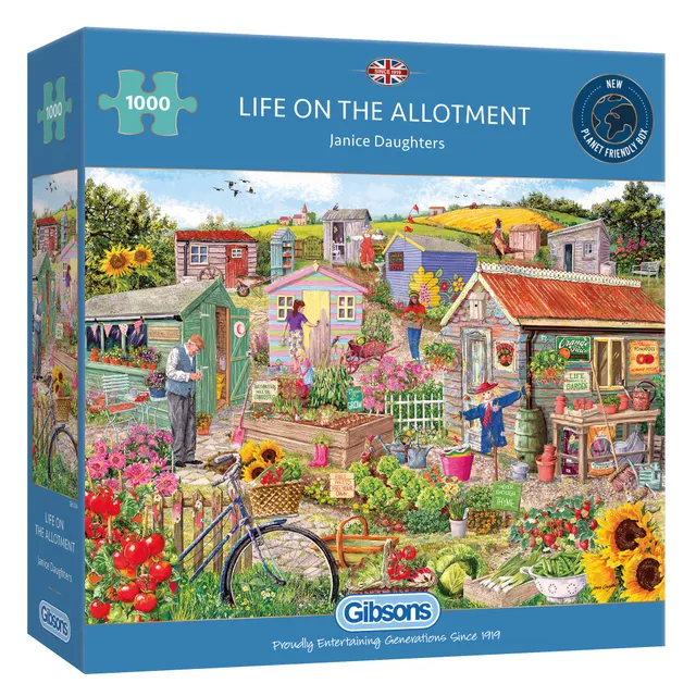 gibsons-life-on-the-allotment-1000-teile-puzzle-garten image 1