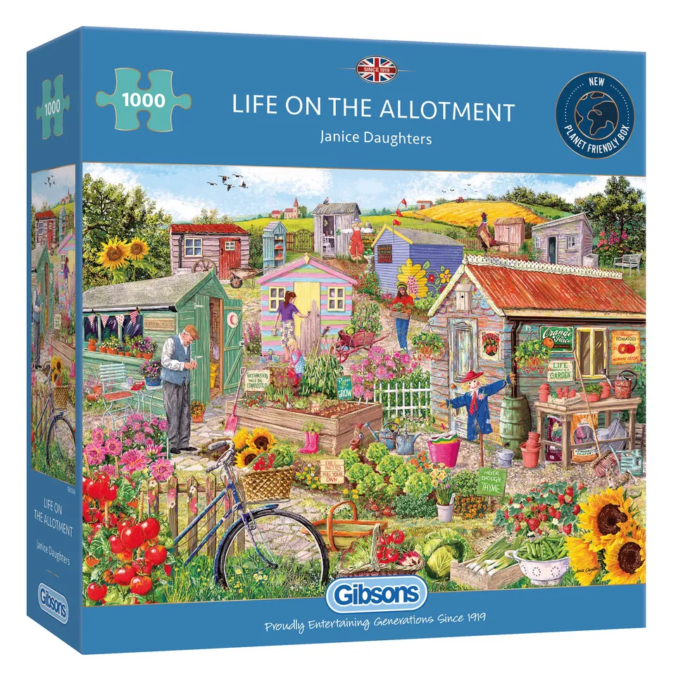 gibsons-life-on-the-allotment-1000-teile-puzzle-garten image 1