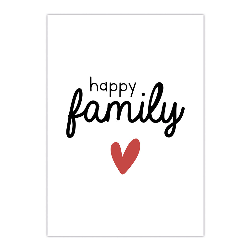 maison-joliette-affiches-happy-family-poster-a4-relief image 1