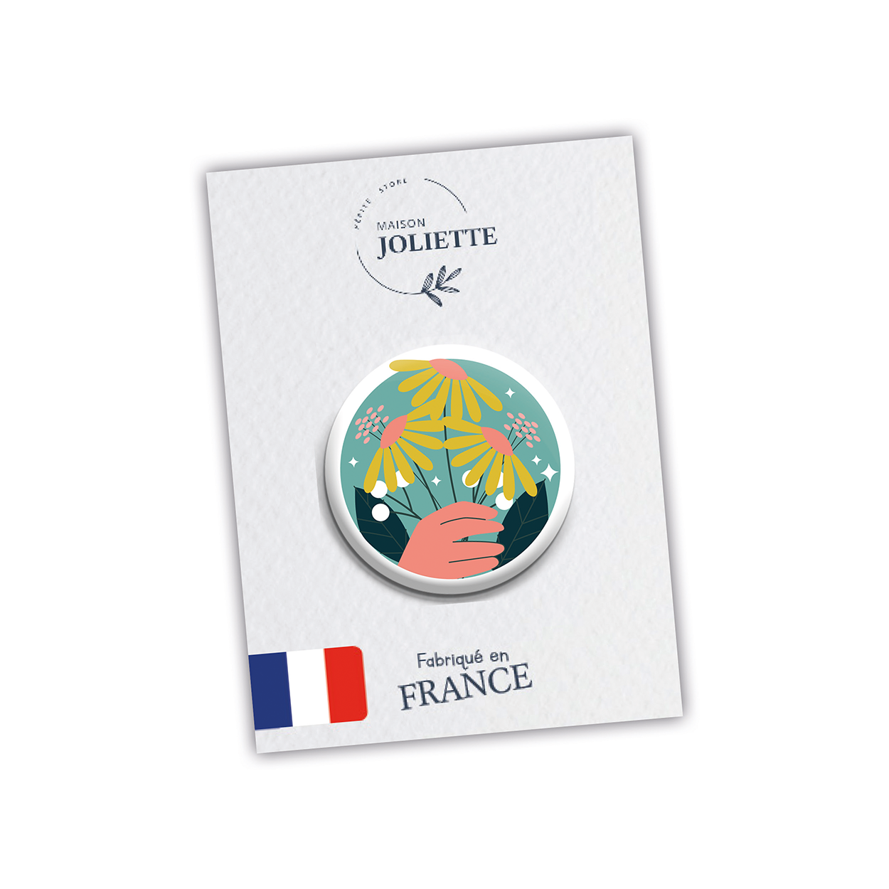 maison-joliette-au-jardin-pissenlits-button-32-mm-matt image 2