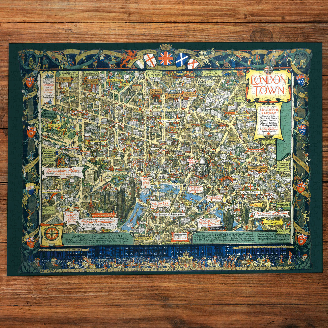gibsons-london-town-southern-railway-puzzle-1000-teile-karte image 2