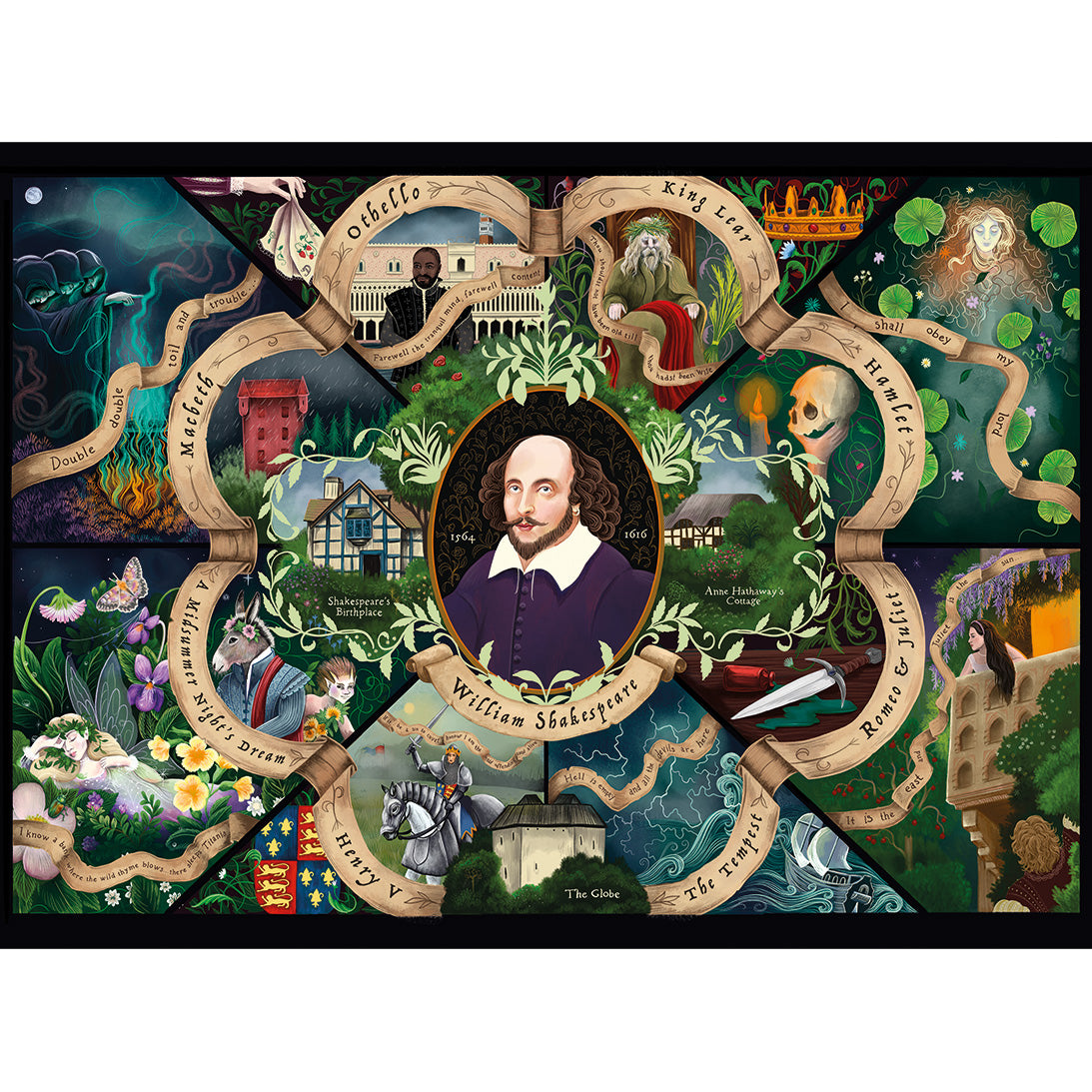 gibsons-shakespeare-1000-teile-puzzle-literatur image 4