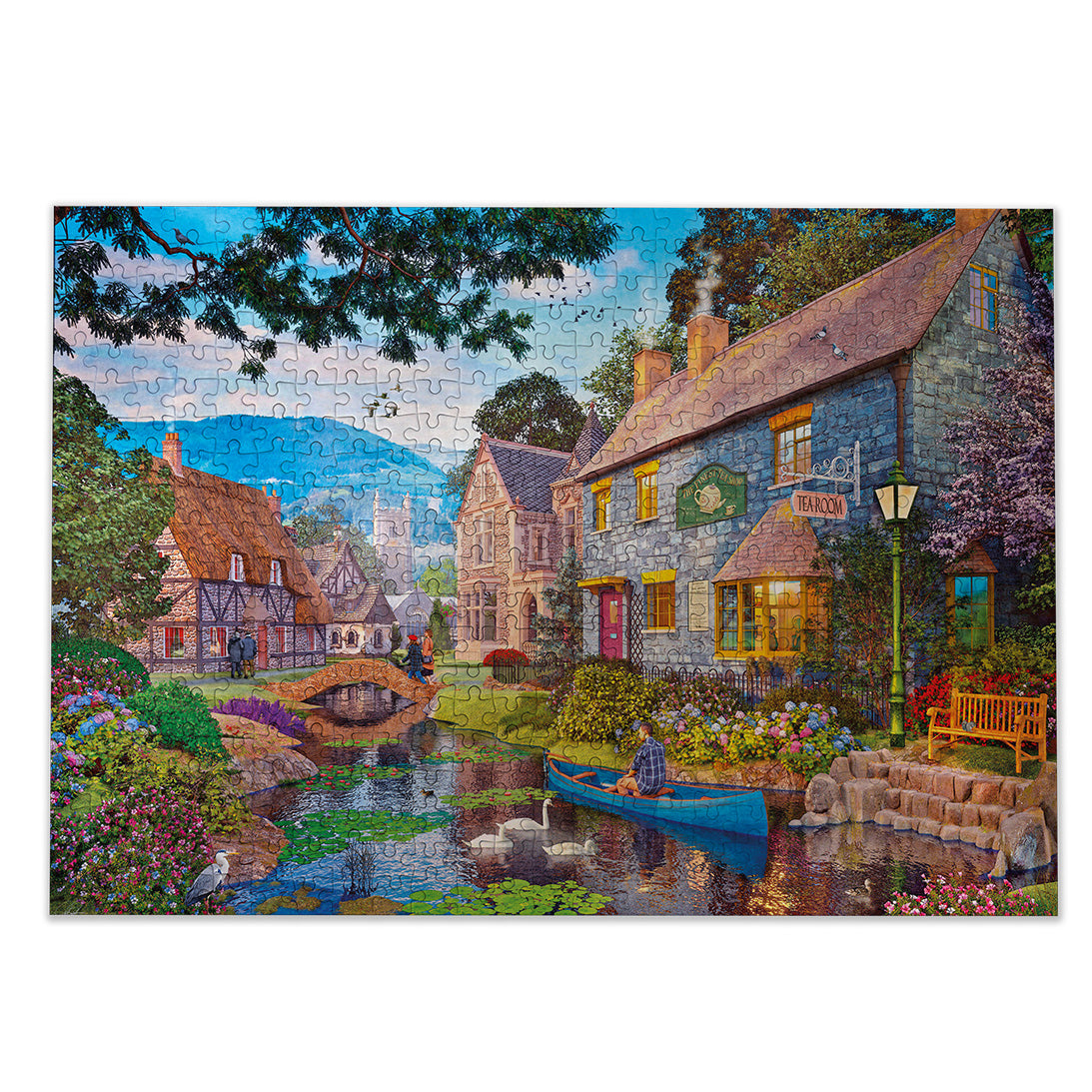 gibsons-tea-on-the-river-puzzle-500-teile-fluss image 8