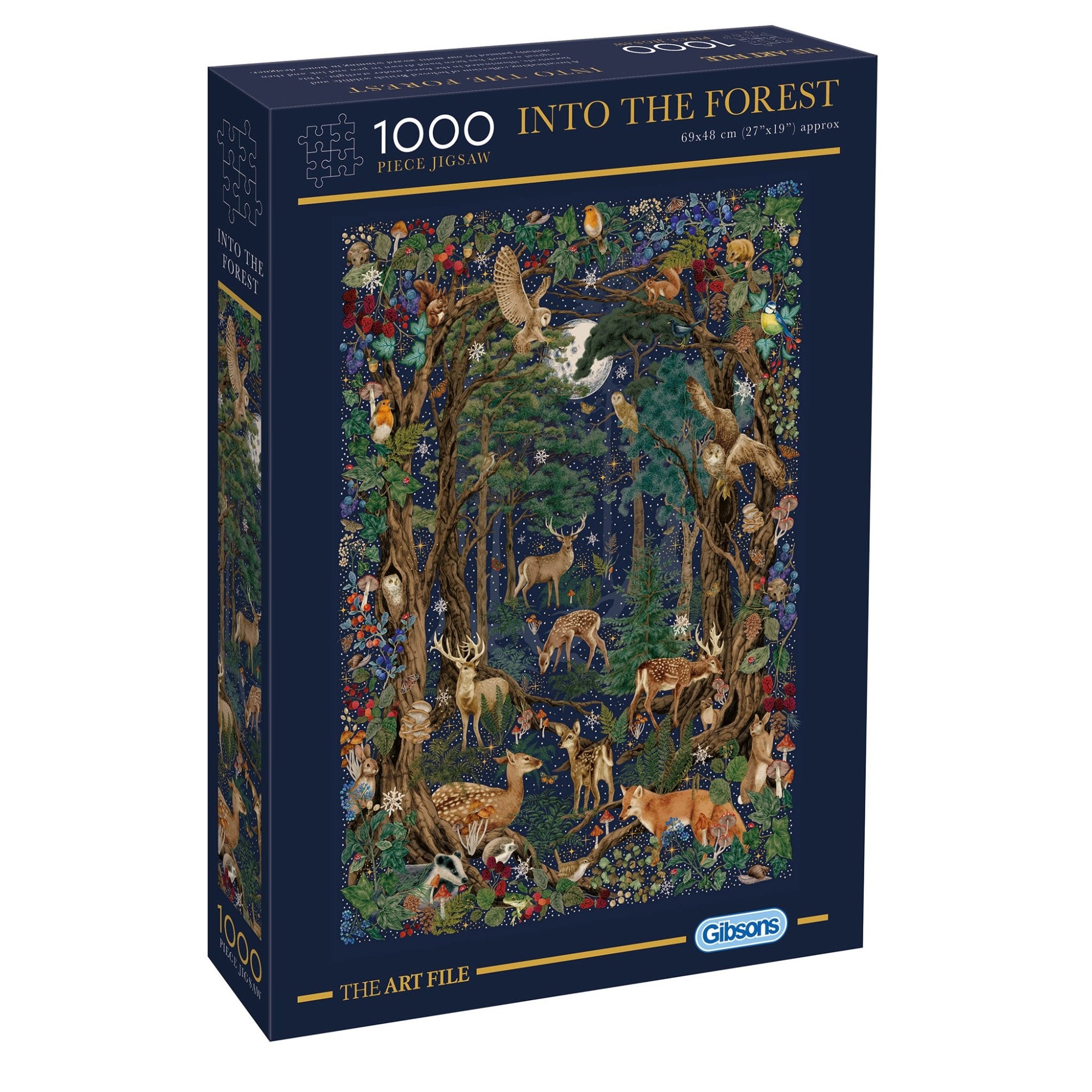 gibsons-into-the-forest-puzzle-1000-teile-waldtiere image 1