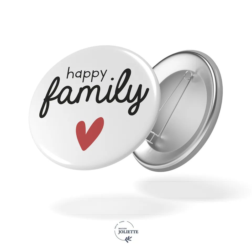 maison-joliette-badges-love-happy-family-button-32-mm image 1