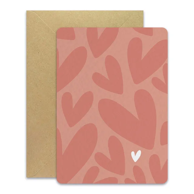 maison-joliette-coeurs-rose-postkarte-a6-herzen-mit-umschlag image 1
