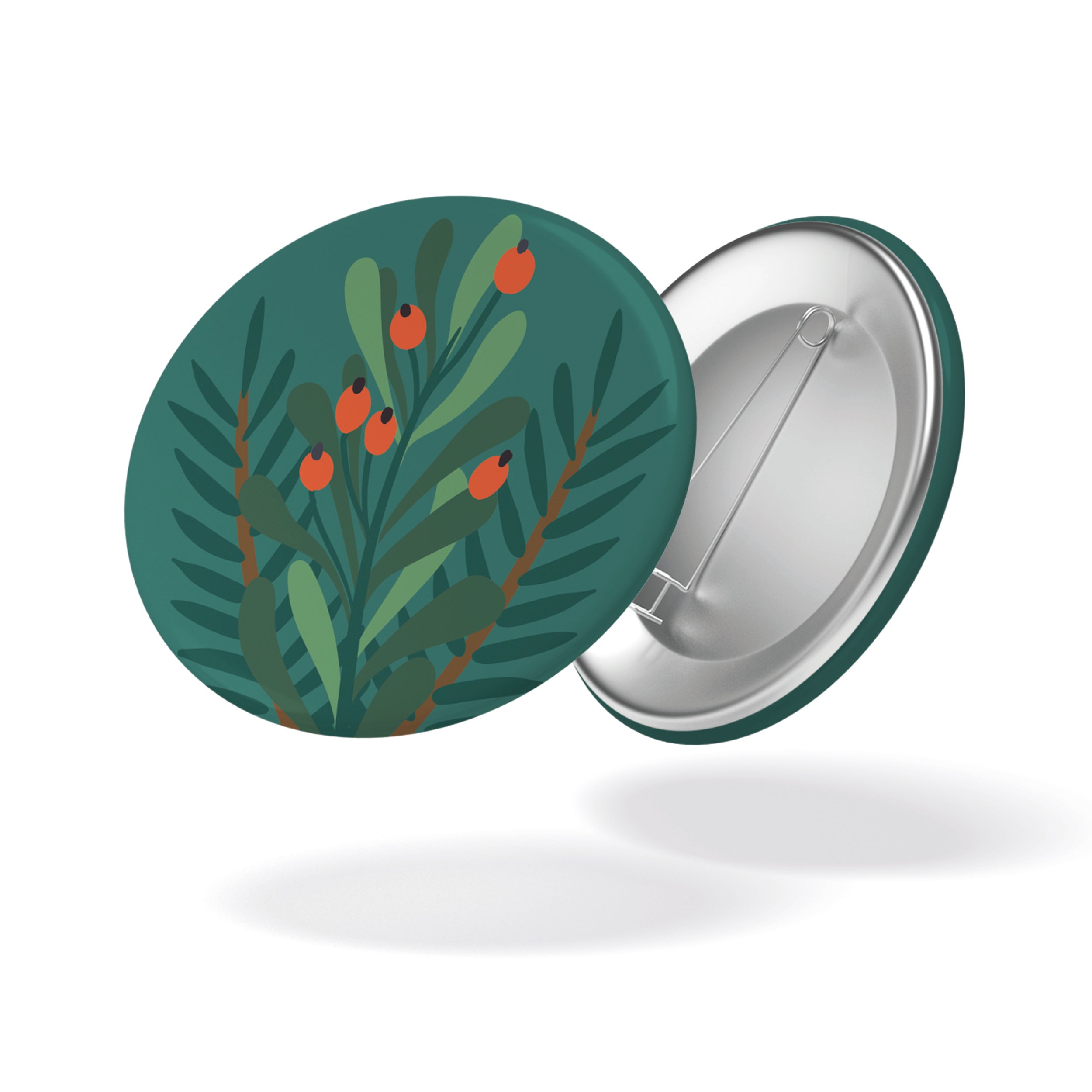 maison-joliette-esprit-de-noel-button-32mm-feuillage image 1