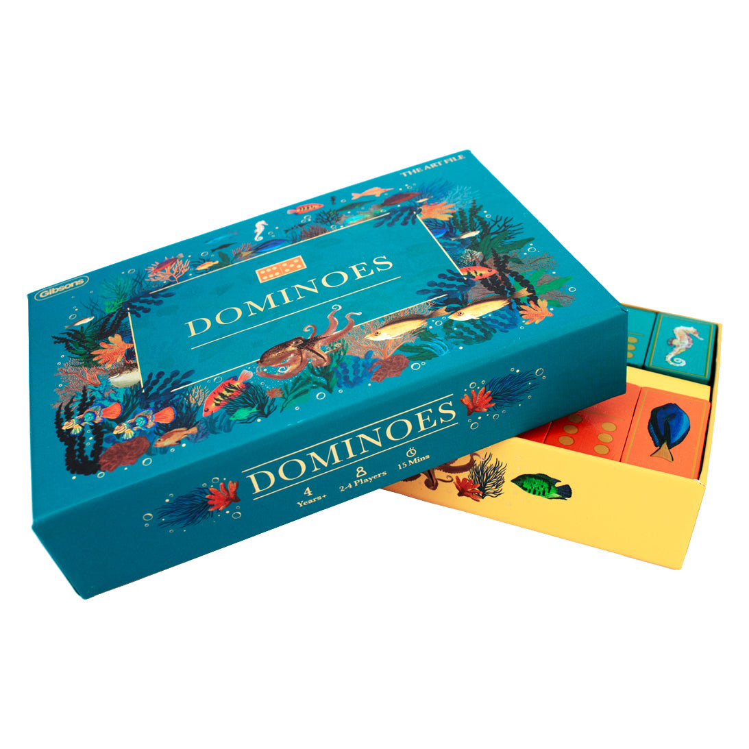 gibsons-the-art-file-dominoes-domino-spiel-28-steine image 7