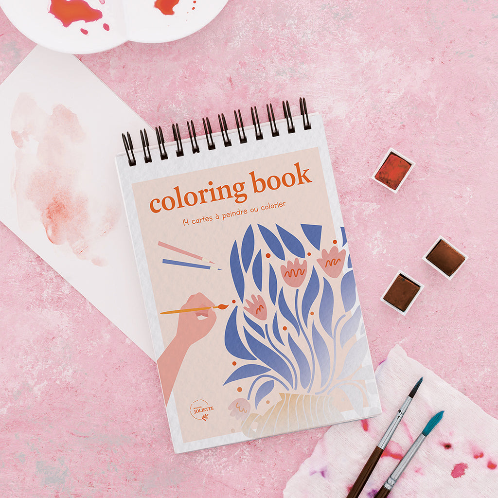 maison-joliette-carnet-a6-floral-2-malbuch-14-seiten-300g image 7