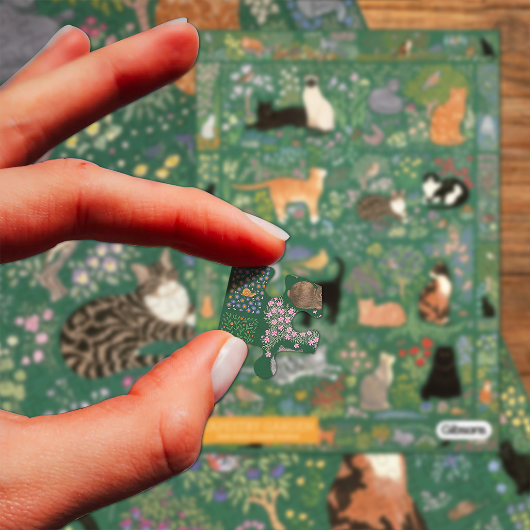 gibsons-tapestry-garden-puzzle-1000-teile-katzen image 2