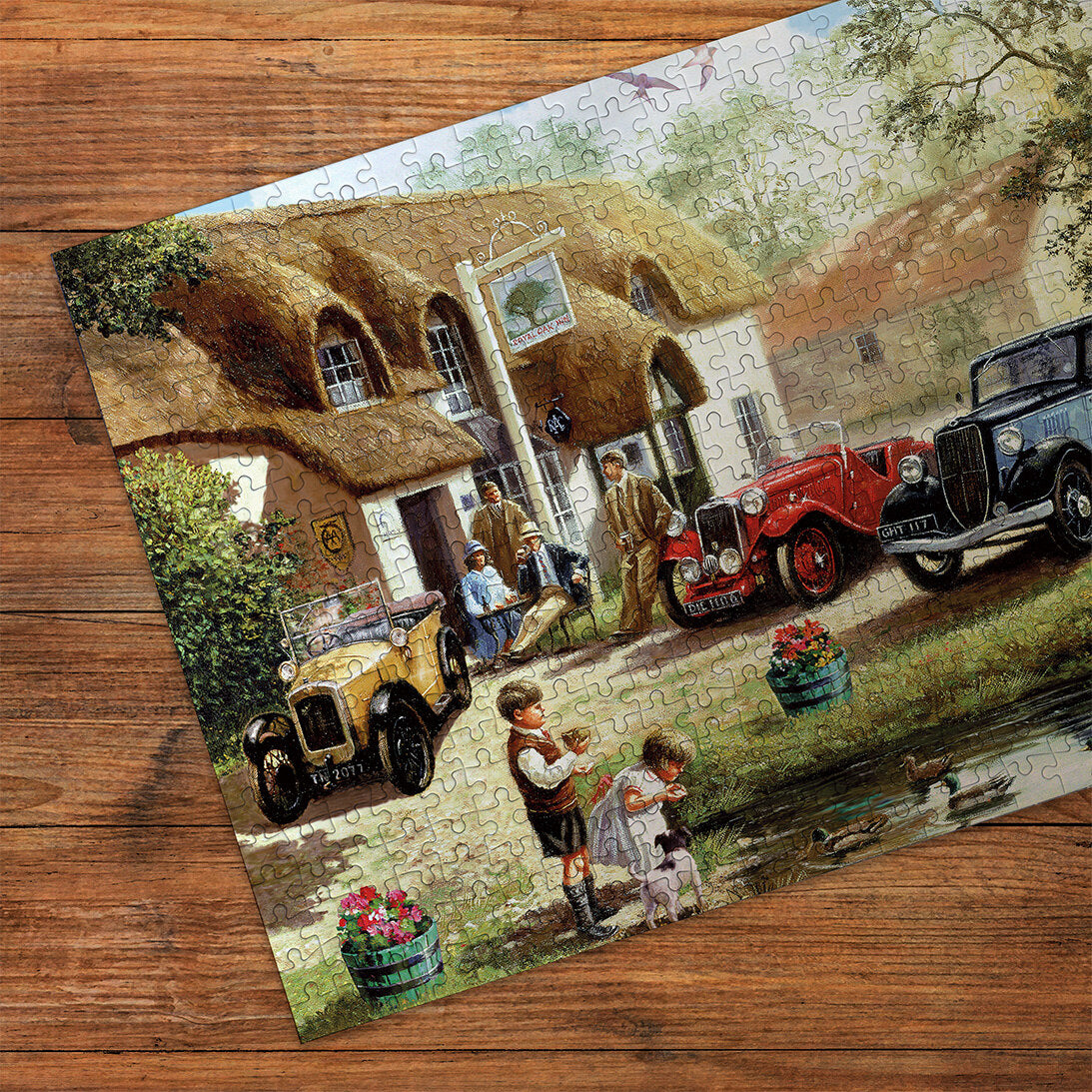 gibsons-feeding-the-ducks-puzzle-500-teile-dorfidylle image 2