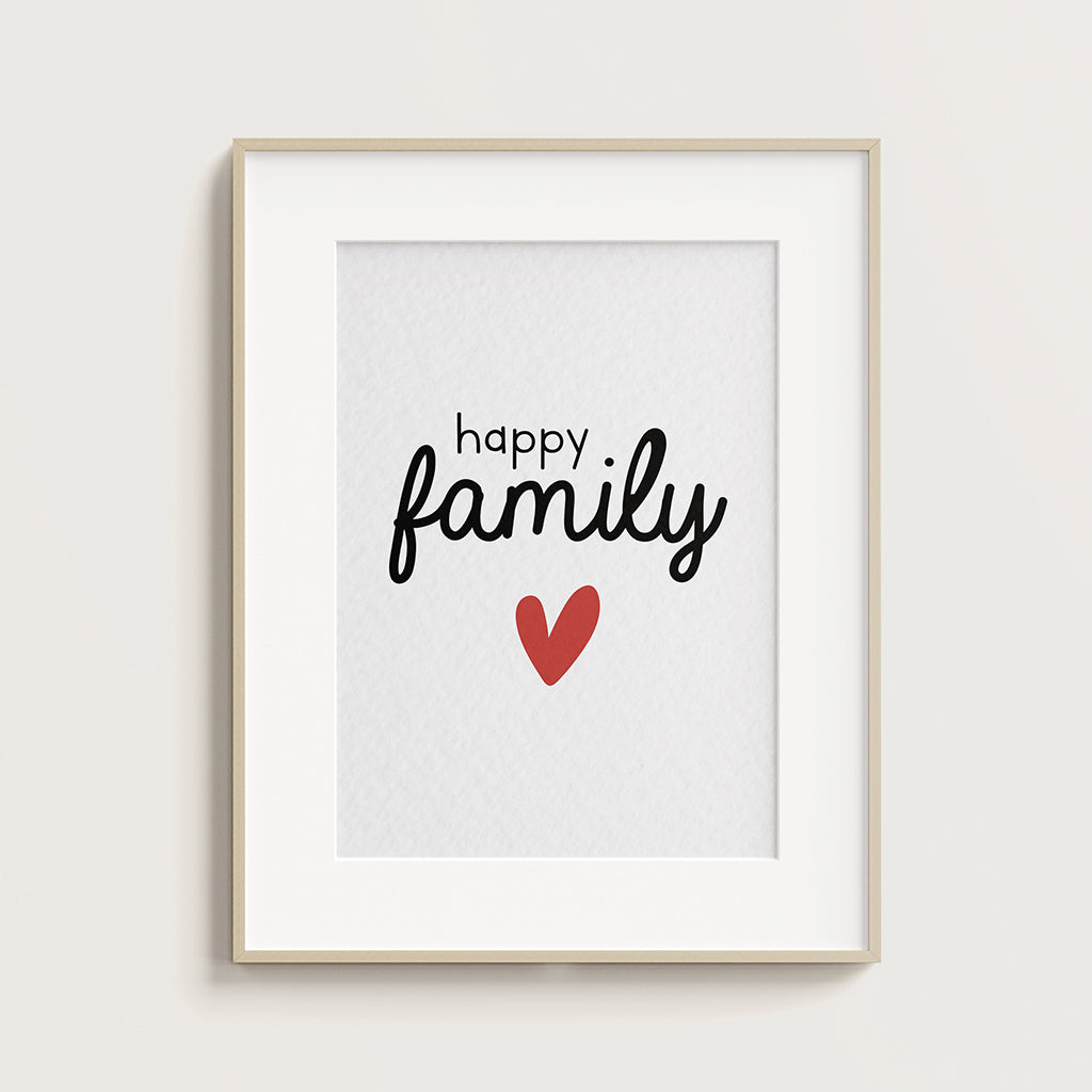 maison-joliette-affiches-happy-family-poster-a4-relief image 5