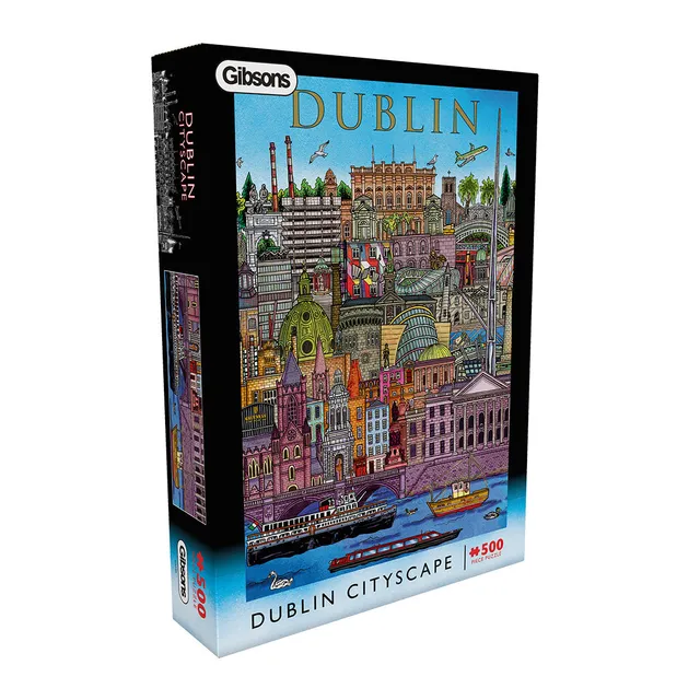 gibsons-dublin-cityscape-puzzle-500-teile-irland image 1