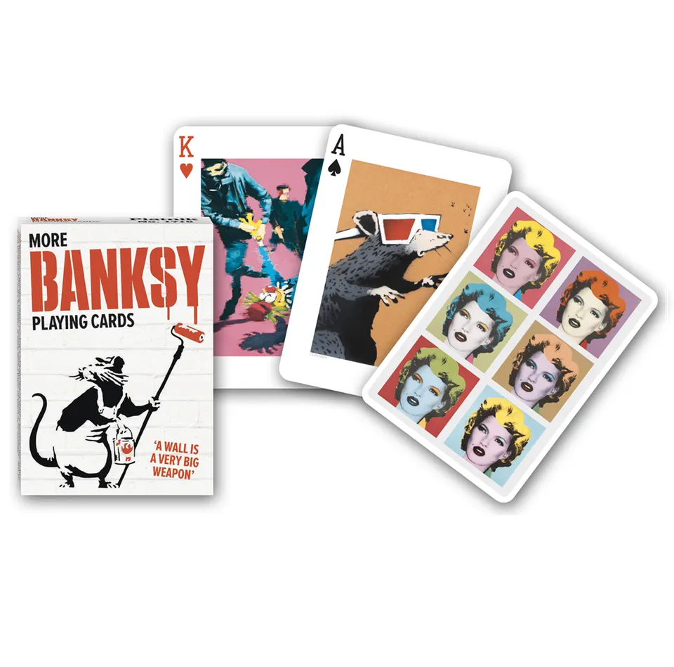gibsons-more-banksy-spielkarten-55-karten-street-art image 1