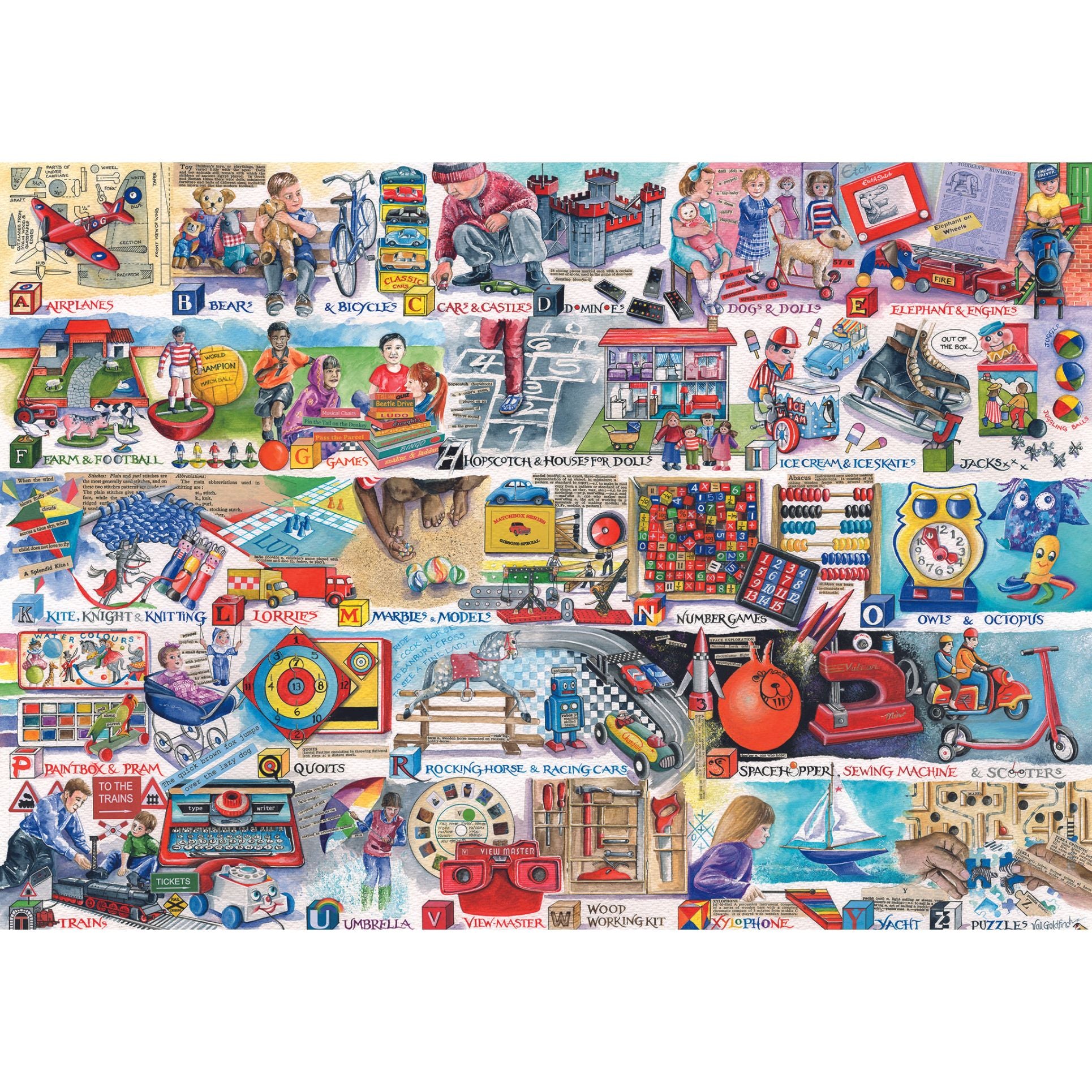 gibsons-traditional-space-hoppers-puzzle-1000-retro image 2