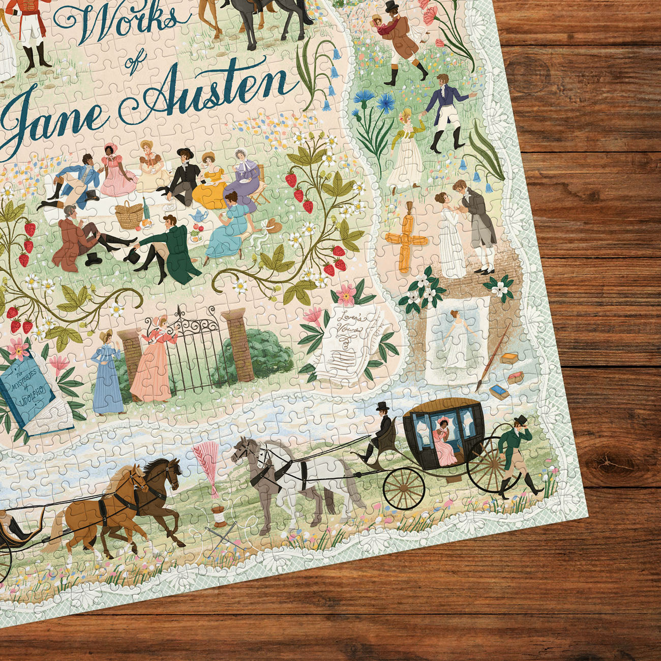 gibsons-stories-unbound-jane-austen-puzzle-1000-teile-mit-goldfolie image 2