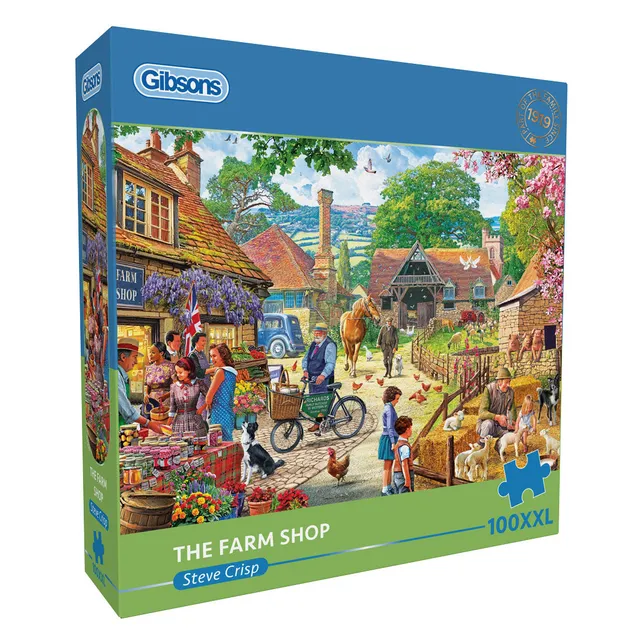 gibsons-the-farm-shop-puzzle-100-xxl-teile-bauernhof image 1