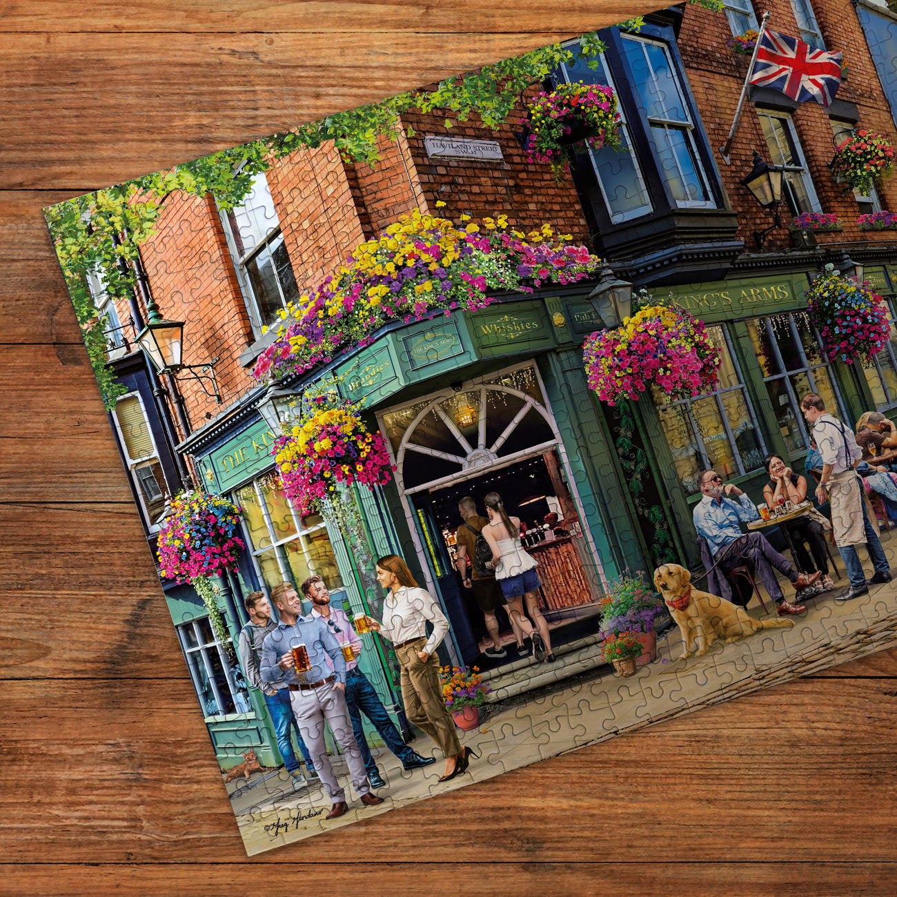 gibsons-the-king-s-arms-1000-teile-puzzle-pub-motiv image 3