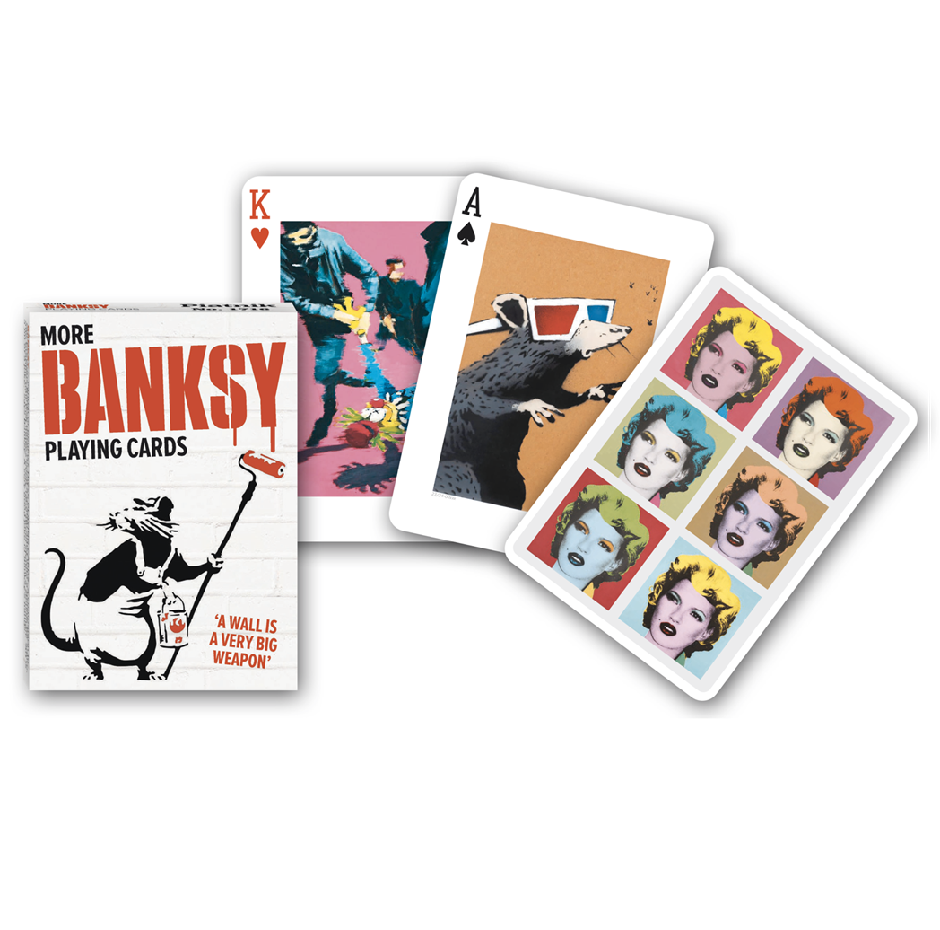 gibsons-more-banksy-spielkarten-55-karten-street-art image 1
