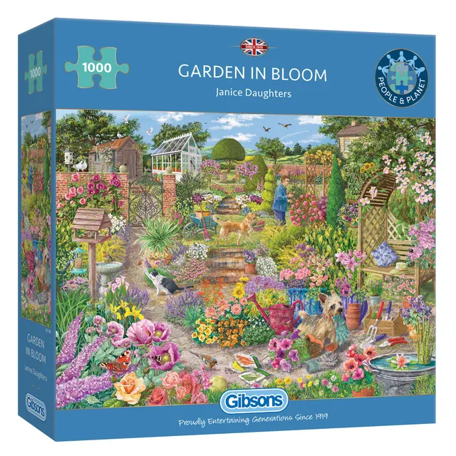 gibsons-garden-in-bloom-1000-teile-puzzle-blumen image 1
