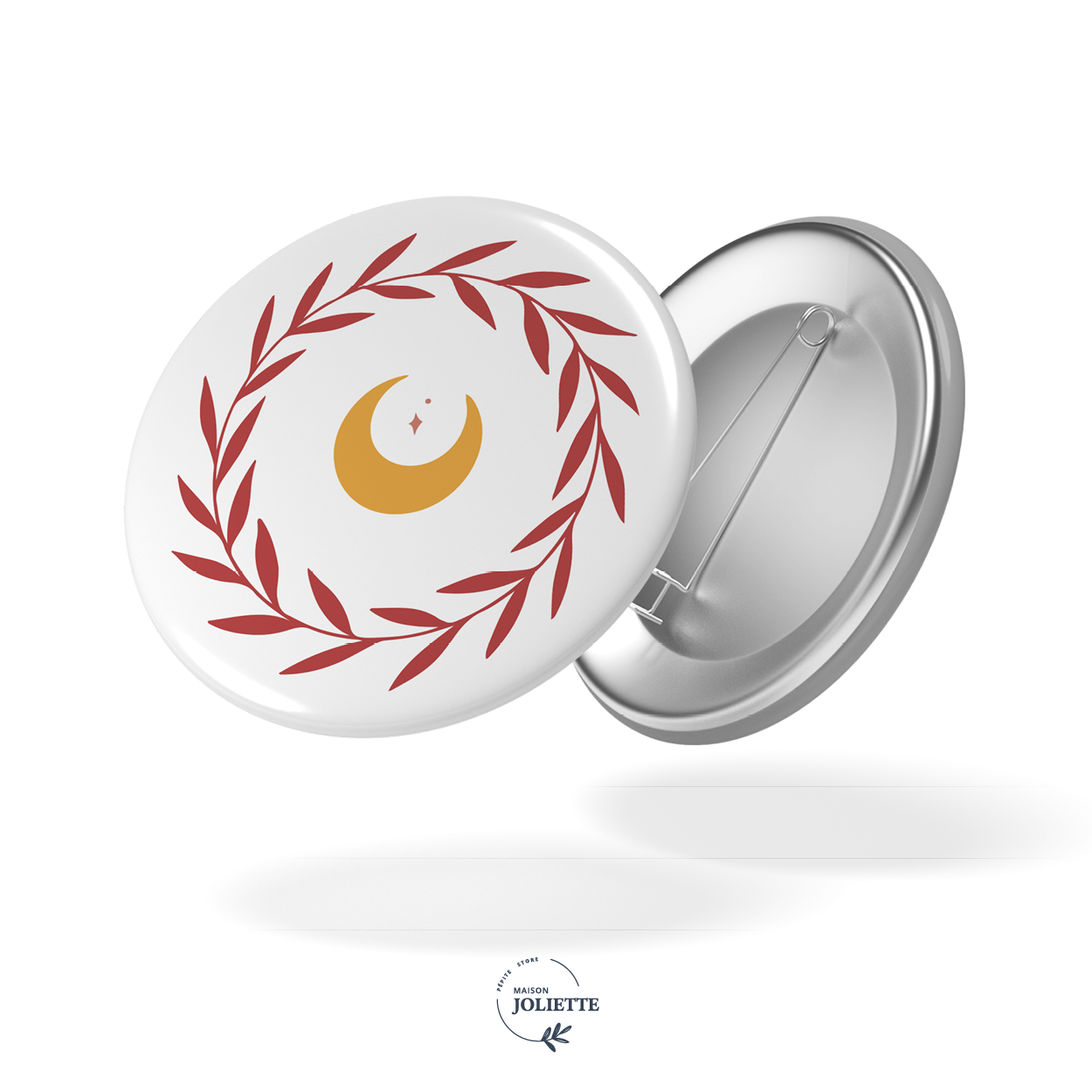 maison-joliette-badge-lune-button-mond-32-mm-matt image 1