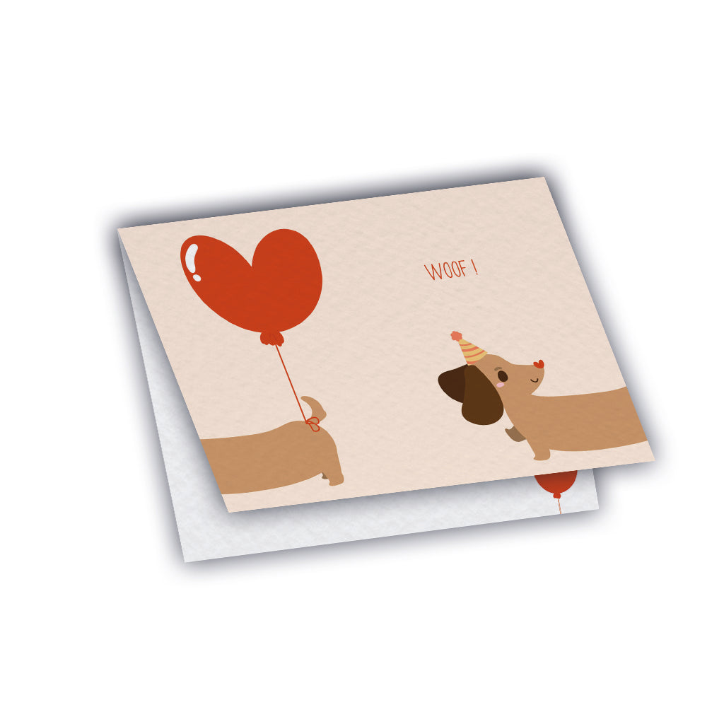 maison-joliette-gru-karte-chiens-saucisse-karte-a6-mit-umschlag image 2