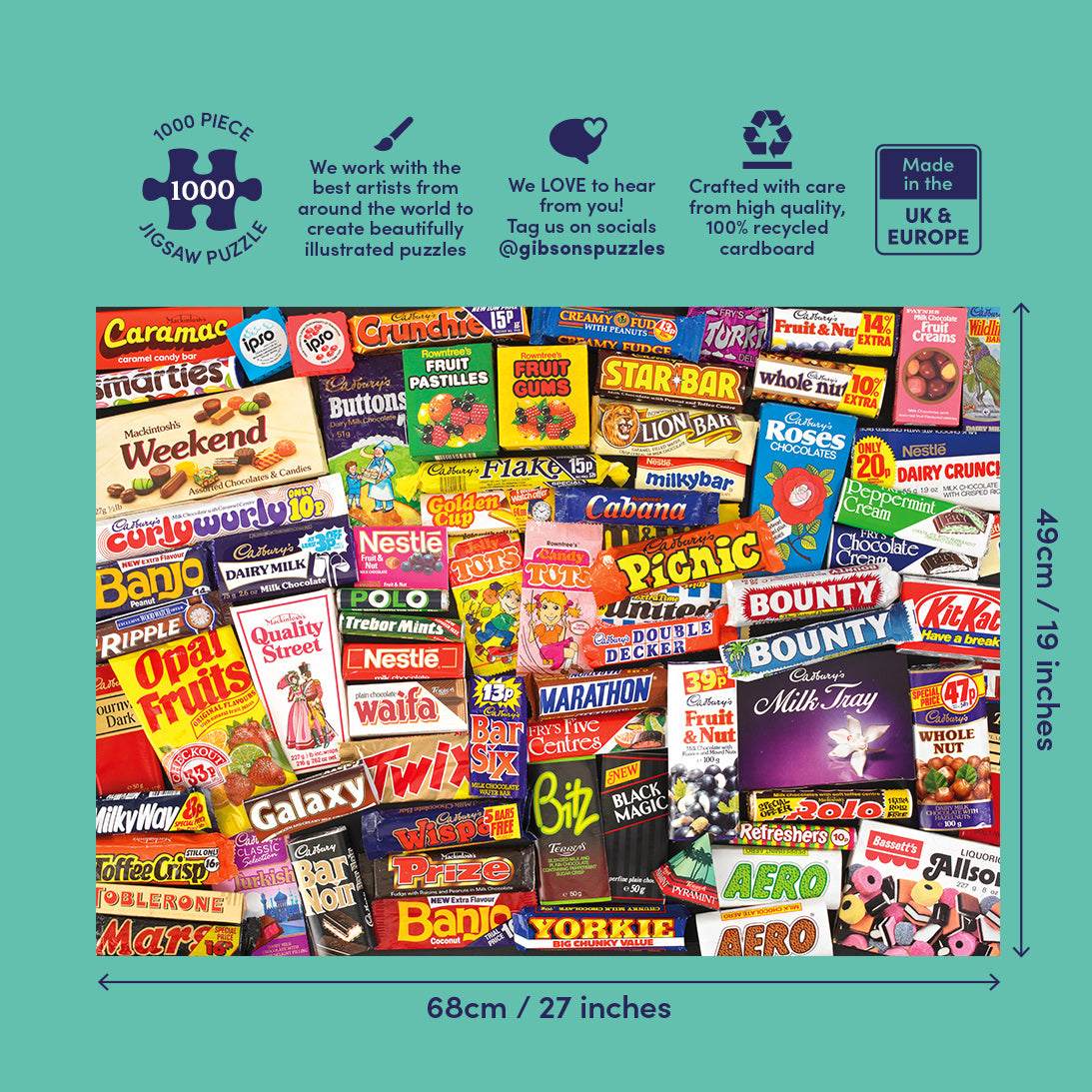 gibsons-sweet-memories-of-the-1980s-puzzle-1000-teile-retro image 5