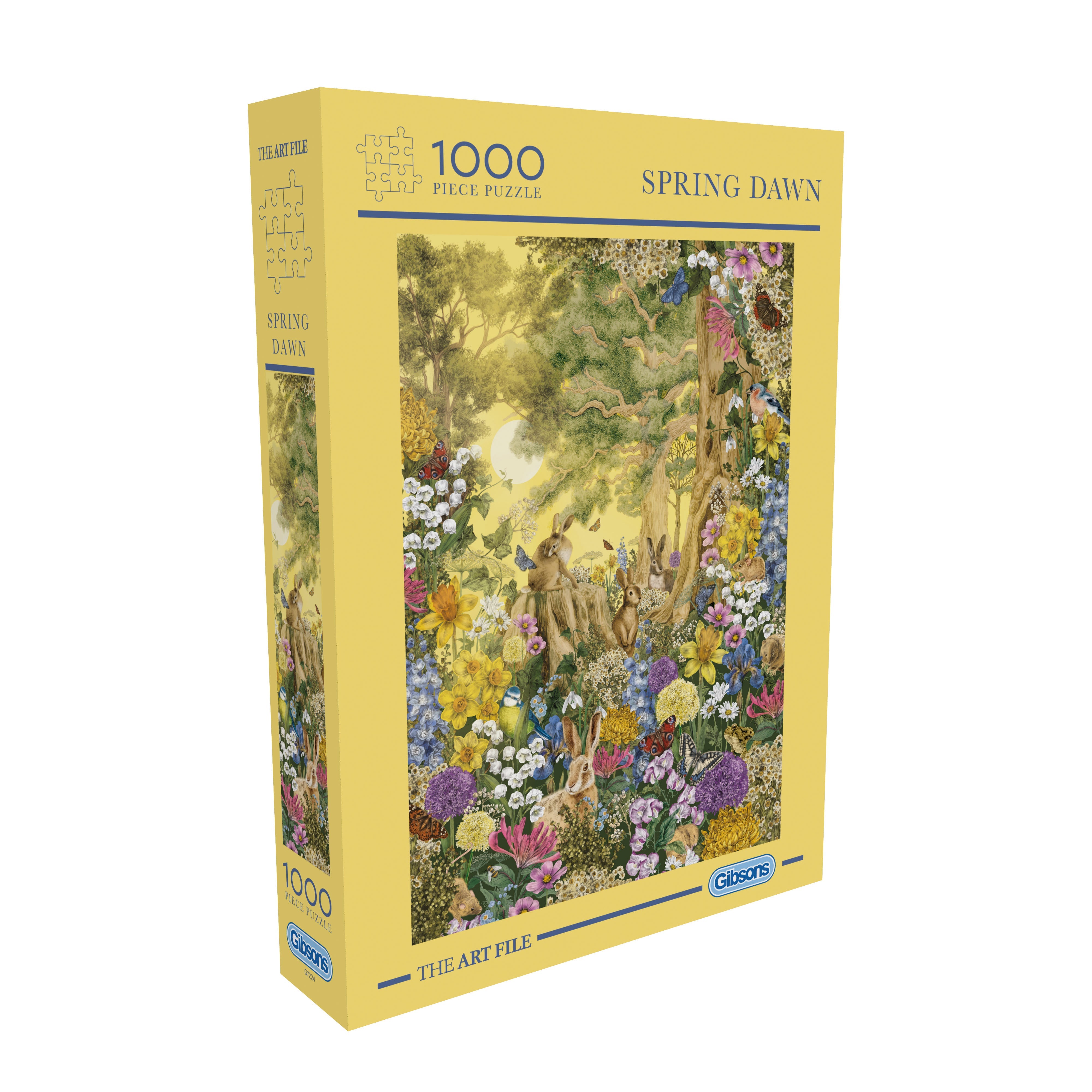 gibsons-spring-dawn-puzzle-1000-teile-hasen image 1