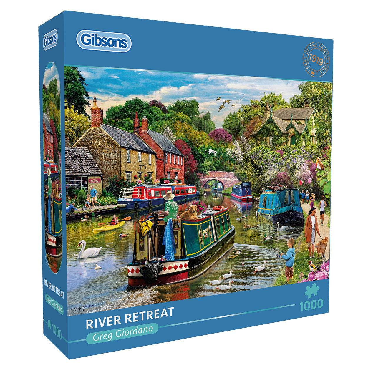 gibsons-traditional-river-retreat-puzzle-1000-teile-flussboot image 1